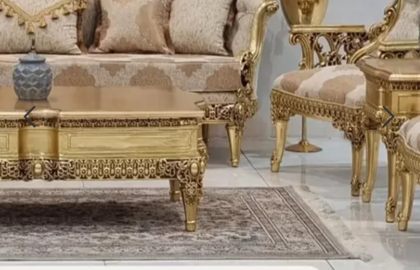 مبل مدل تاتلیس ست مبلمان هفت نفره با جلو مبلی و عسلی