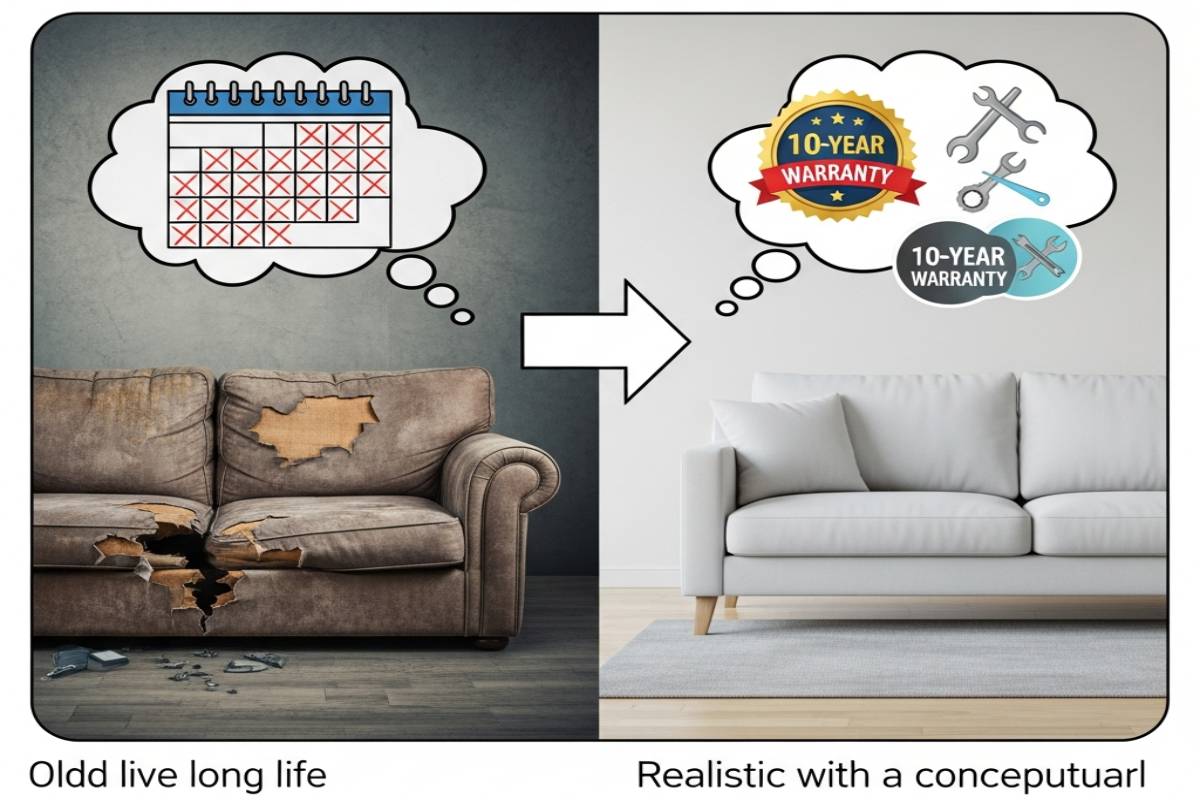 افزایش طول عمر مبل