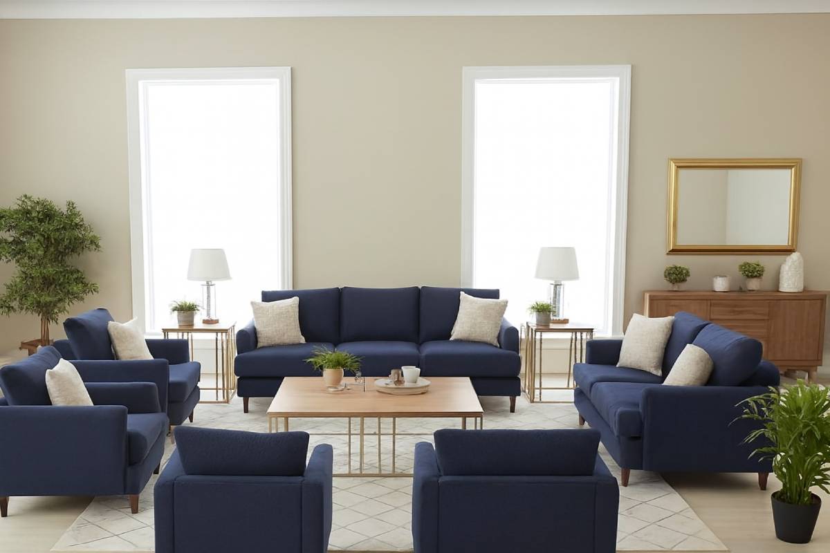 نحوه چیدمان مبل 9 نفره