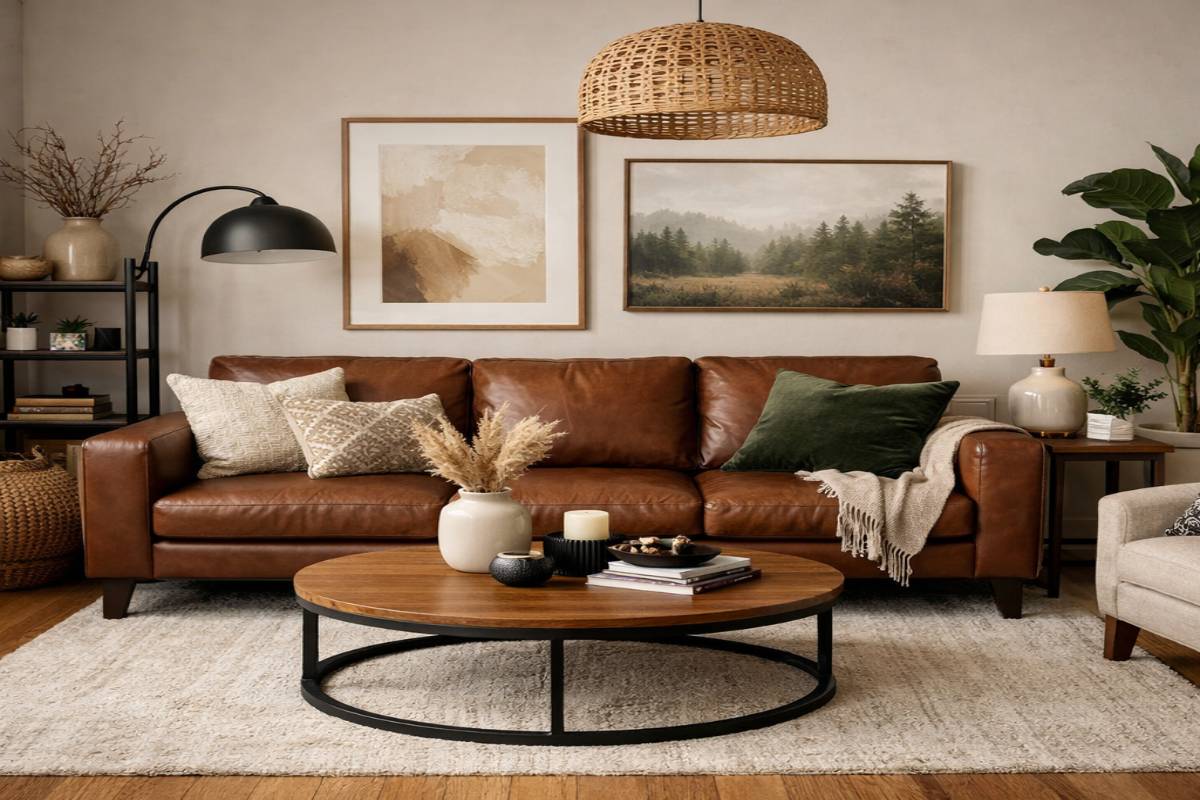 مبل قهوه ای با چه رنگی ست میشود؟